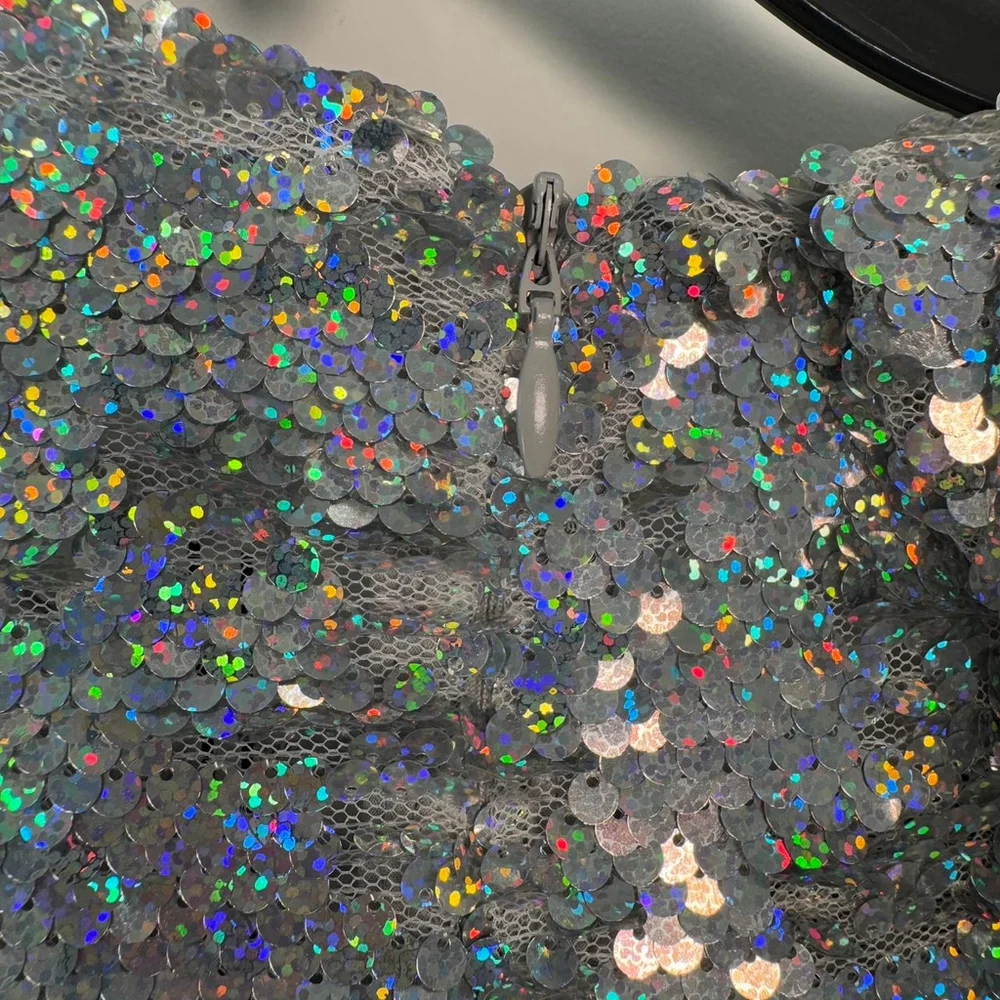 NWT Zara sequin dress puff sleeve SIZE L

Was bought for photoshoot - Picture 7 of 8